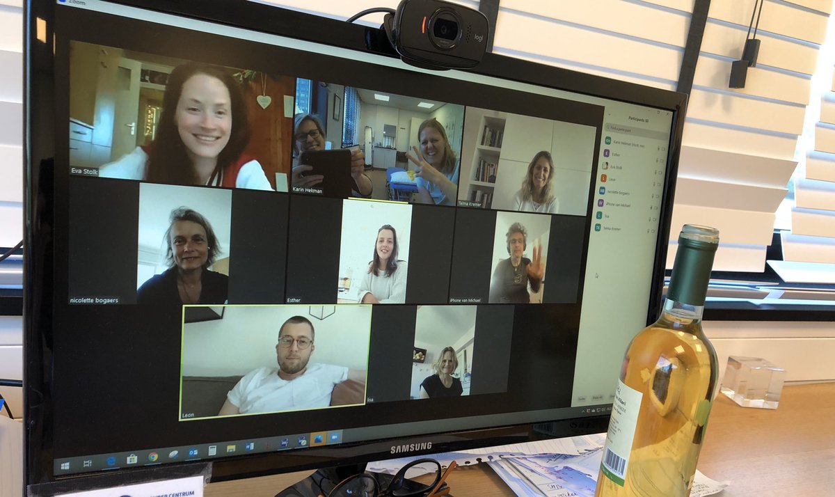 De vrijdagmiddag borrel dan maar digitaal!!! @michaeldavidson @leonheuwekemeijer <a href="/evastolk/">Eva</a>  @haptoamstelveen @estherstolz @thelmakremer @hollytops <a href="/karinhekman/">karin hekman</a> <a href="/lisasmelt/">lisa smelt</a>