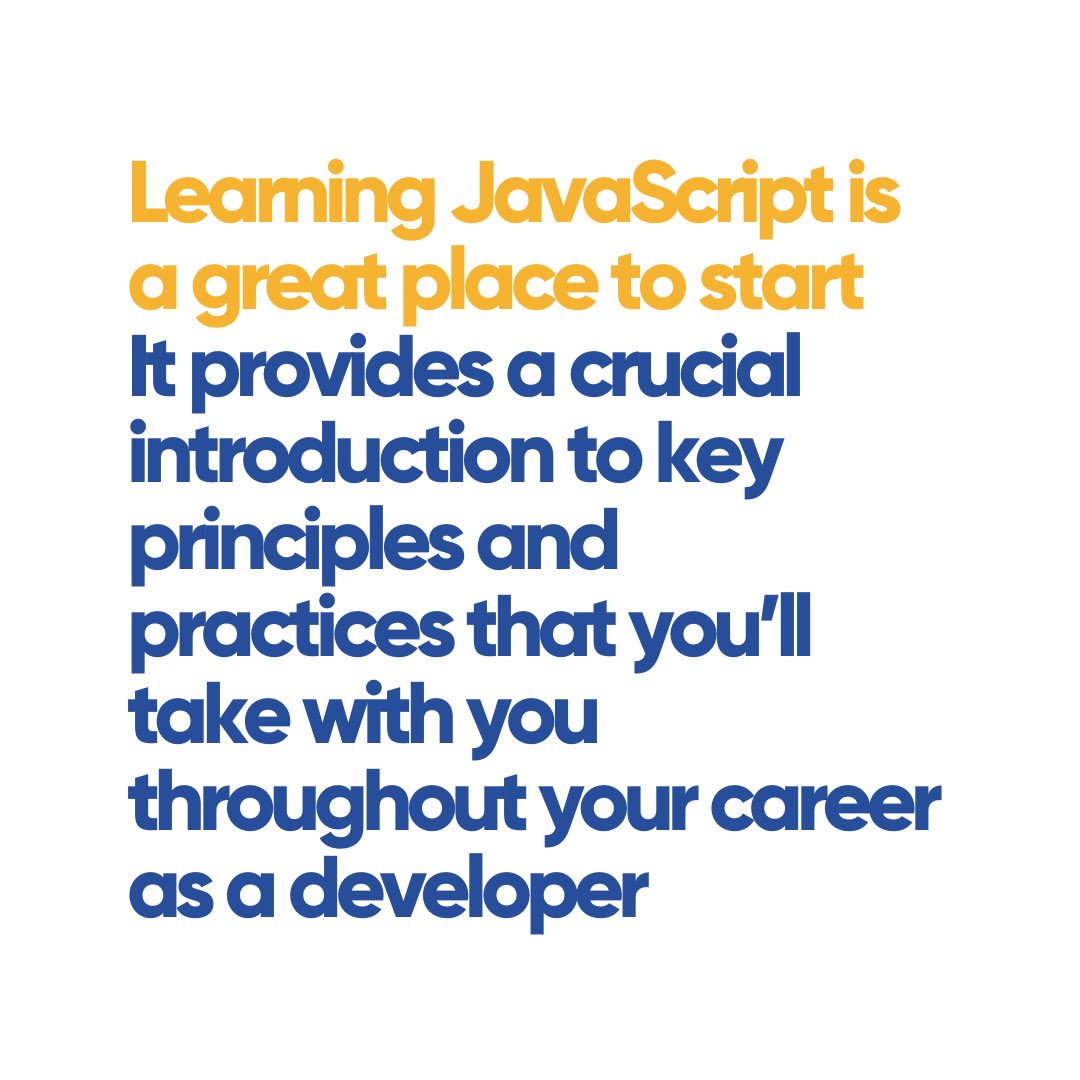 wearecodenation's tweet image. Stuck on which #CodingLanguage to learn first? Or maybe you're on the lookout for another one to pick up...
Here's why #JavaScript is at the core of what we teach our students... and why businesses around the world love it so much!
#WeAreCodeNation