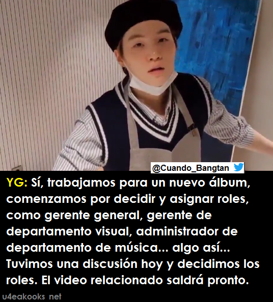 Cuando_Bangtan's tweet photo. Yoongi contándonos un poco lo que se viene 

🥰 💪 https://t.co/u8RDMCRy3H