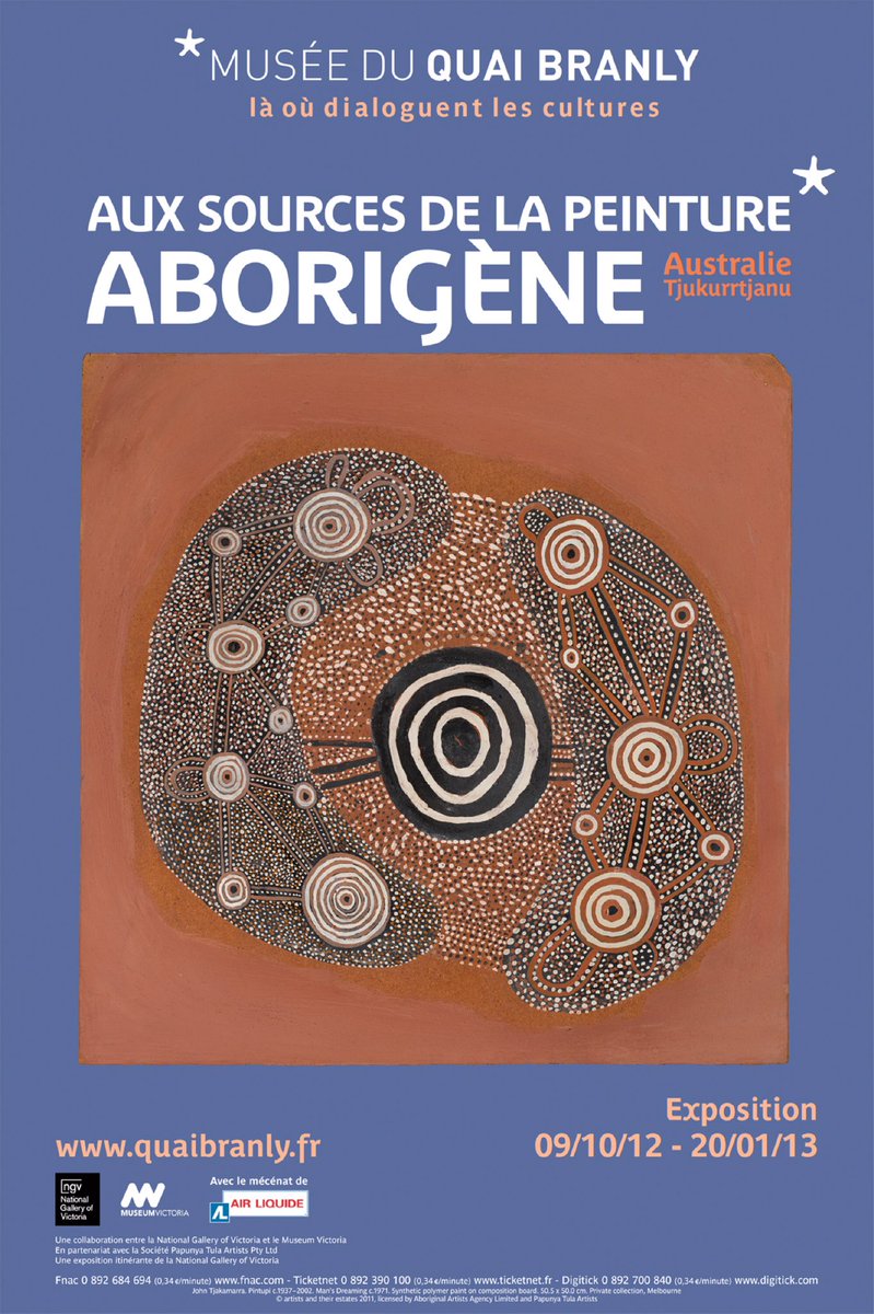 Redécouvrez l’exposition « AUX SOURCES DE LA PEINTURE ABORIGENE, Australie - Tjukurrtjanu » dans le numéro 13 de Jokkoo, p 7.

amisquaibranly.fr/wp-content/upl…

Bonne lecture ! 📖
#VendrediLecture 

© musée du quai Branly - Jacques Chirac

Exposition réalisée grâce au mécénatd'Air Liquide