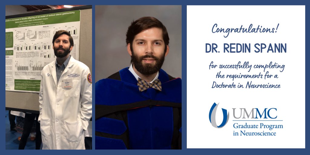 Introducing Dr. Redin Spann!  Wishing you great success in your future endeavors.  #neuroscience