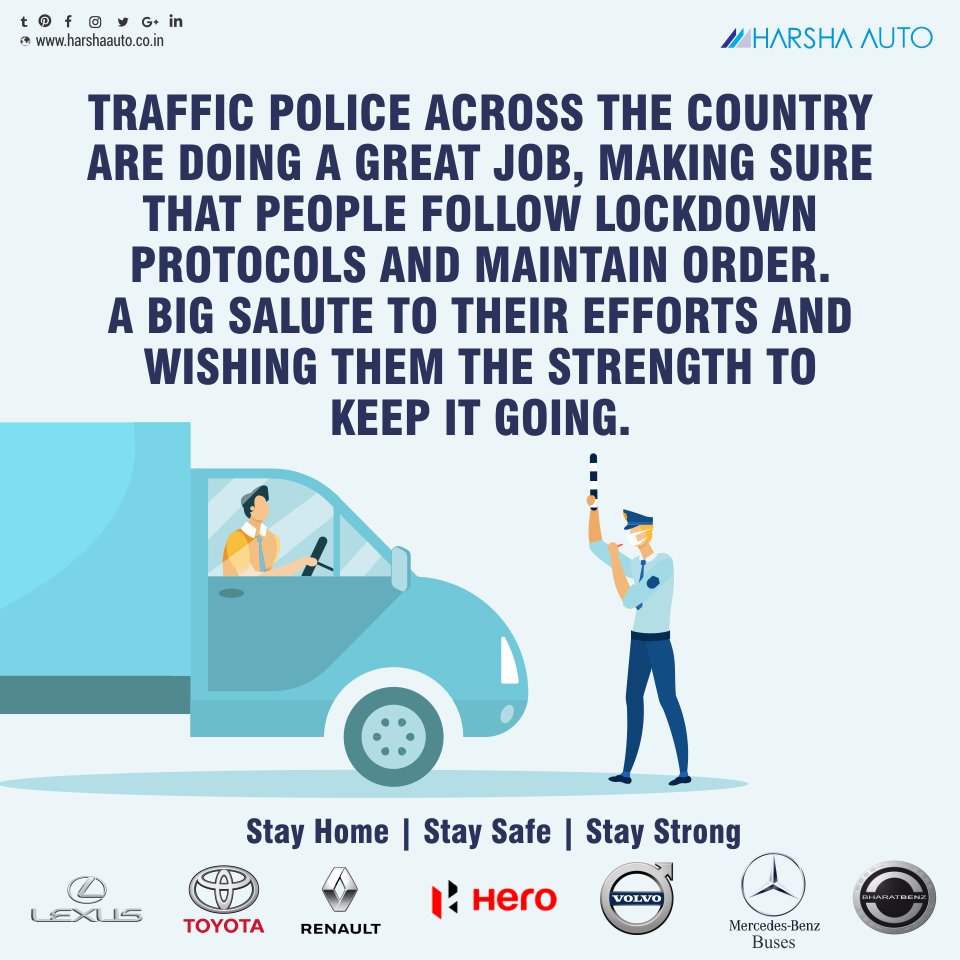 Harsha_Auto's tweet photo. Saluting the spirit of our traffic police who are staying ahead in these times. Please respect their hard work and stay at home.
#StayHome #StaySafe #StopCoroanvirus #StayStrong #TrafficRules #TrafficPolice #RespectTrafficPolice #SafetyDrivingRules #DrivingRules https://t.co/Cg3o1ygf6M