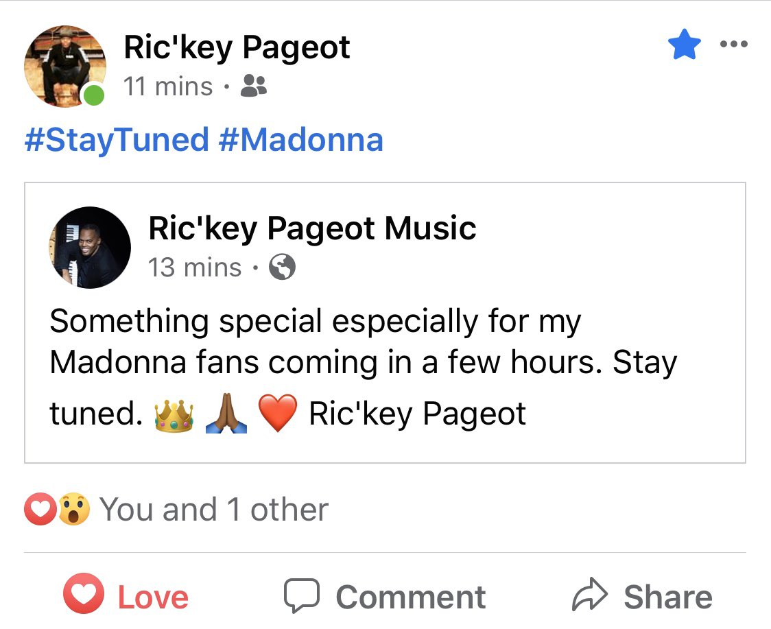 johnlahair's tweet photo. Perfect way to end the week! @RickeyPageot, #pianist and #accordion player for @Madonna has a treat for fans in a few hours! Stay tuned and make sure you’re following Ric’key on Facebook: https://t.co/PcZDrlO3aW   🎹 🎶❤️ https://t.co/HMrbUqH7Qi