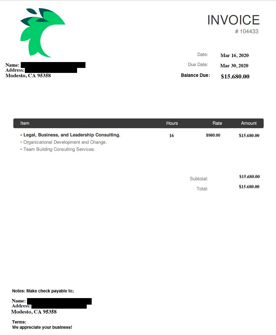 Here's a look at the fake invoice and W-9. If you've read our Exaggerated Lion report, you know the logo on the fake invoice is a distinct characteristic of an Exaggerated Lion  #BEC attack.