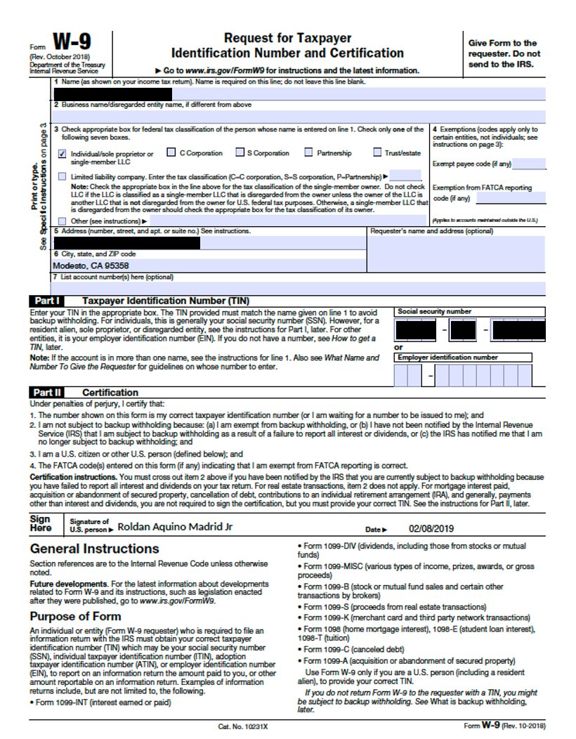 Here's a look at the fake invoice and W-9. If you've read our Exaggerated Lion report, you know the logo on the fake invoice is a distinct characteristic of an Exaggerated Lion  #BEC attack.