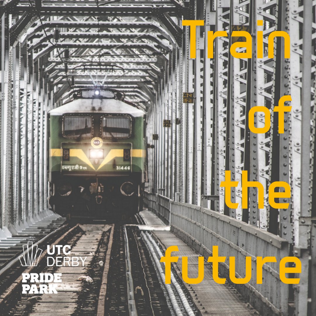 UTCDerby's tweet image. #OurFutureDerby and #Porterbrook have launched an exciting competition open to all Derby students with some very impressive prizes for 3 winners. The challenge is to design a ‘green’ train of the future. The deadline is 15th May 2020. You can apply here! buff.ly/358UMZZ