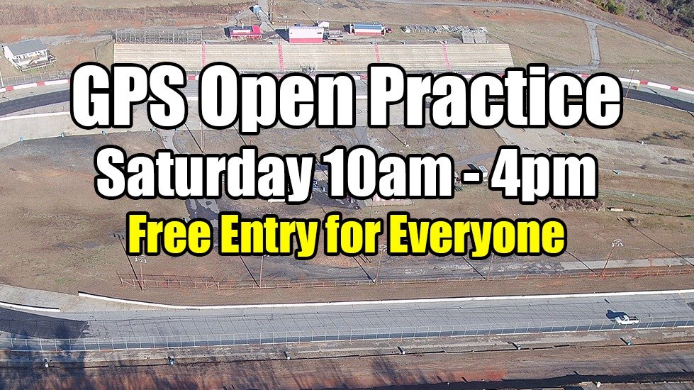 Open Practice this Saturday from 10am to 4pm. Free entry for all. Practice social distancing, backstretch open for viewing. Park at least one space apart.