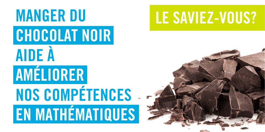 IdelloTFO's tweet photo. #LeSaviezVous? 🍫

Une raison de plus pour manger du #chocolat 😋

#EduProf #EduNum #éducation #confinement #ecolealamaison #cavabienaller #frcan #onfr https://t.co/gclyzO7T4i