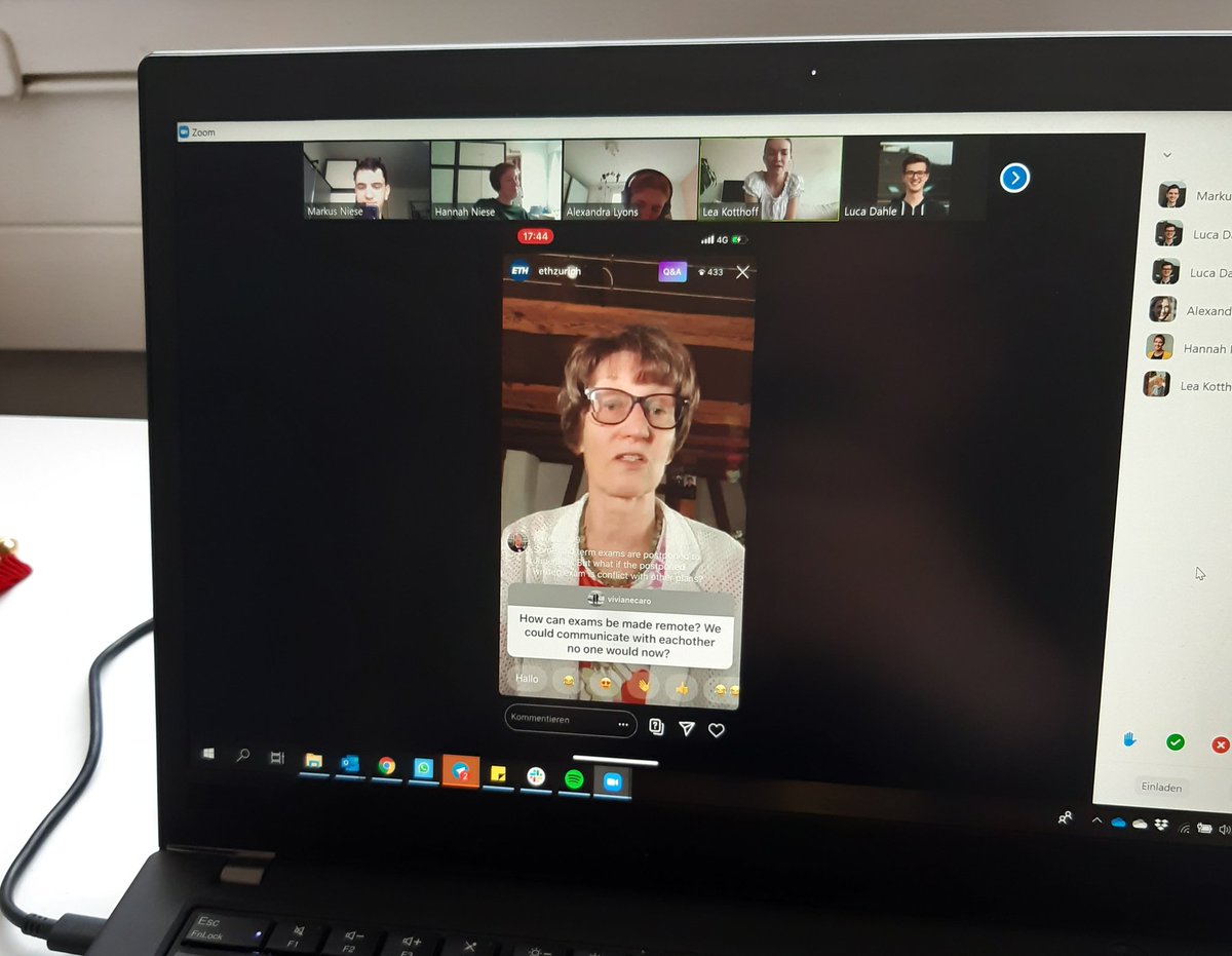 AMIV an der ETH (@amiv_ethz) on Twitter photo AMIV public Viewing of <a href="/springman_sarah/">Sarah Springman #MentalHealthMatters</a>'s Instagram Q&A session. <a href="/ETH_en/">ETH Zurich</a> AMIV public Viewing of <a href="/springman_sarah/">Sarah Springman #MentalHealthMatters</a>'s Instagram Q&A session. <a href="/ETH_en/">ETH Zurich</a>