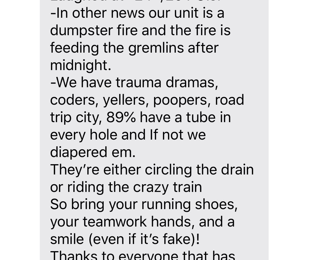 RN_Life's tweet image. The COVID daily update from the boss. Except today it’s not about COVID. But isn’t this the most accurate description ever 😂😂😂 #RNlife #NursingNow