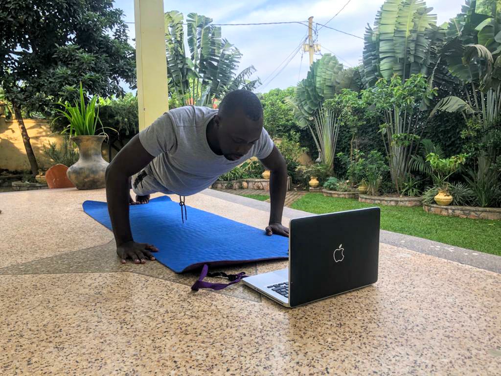 BryanKaks's tweet photo. Been nominated by @AyodejiOsowobi and @PScotlandCSG for the #HowIFightCovid19 challenge. I organise online yoga and exercise every evening for mental and physical well being of my @W2Eyouthug family. 
I nominate @MavaynaManav @MukuruAngaza @DagmarZwebe @Rhythmoflife @AusHCKenya https://t.co/TvO1Dr046E