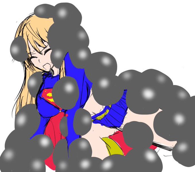 ミスターインクレディブルのベタベタする黒い風船?とか好きです。動けなくなるほど取り付かれても容赦無く砲撃され続け、必死ににもがいても抜け出せず最終的に全身包み込まれてしまう描写が唆ります。 