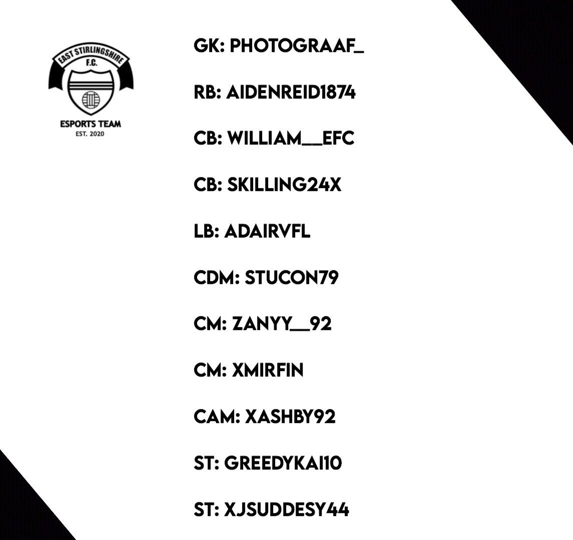 ShireEsports's tweet photo. 📍Your #SFC Team to Face Donshire in the League | @VPG_Donshire 

@ScotlandVPG @TheShireFC https://t.co/yUcz0JC6BN