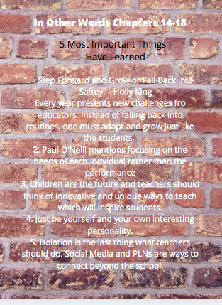 joeyice3's tweet photo. I made this Canva showcasing what I have learned in the last chapters of In Other Words: Quotes that Push our Thinking. #quotes4edu https://t.co/MsJS5NNmxQ