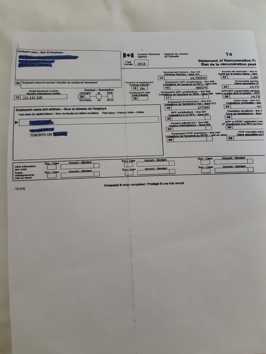 2 of 11Here are five different SIN numbers used by one person. One is legit. Four are not. Note attached documents. T4 and T4A. Union Cards to follow as well with different numbers. 000 125 930000 000 000999 936 380111 111 118033 398 336