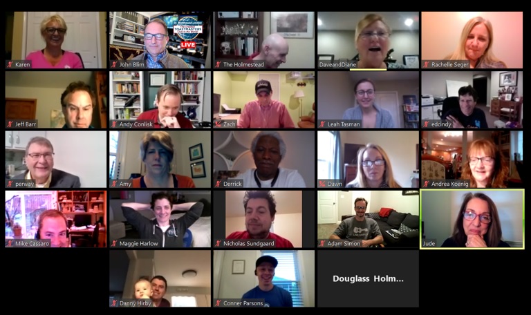 GreatestTMClub's tweet photo. #magicalmoments during our weekly Toast-Zooming! Welcoming 2 guests and having a good time...all the time! Congrats to Andy Conlisk who served at Toastmaster of the Day for the very first time. Let's "see you" here! @Toastmasters #success #Zoom https://t.co/Wk7kqwmwdo