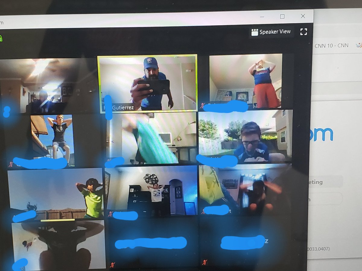 Virtual workout.. Good turn out.
On Fridays we do things a little different
Work hard
Manage yourself and
Respect the W