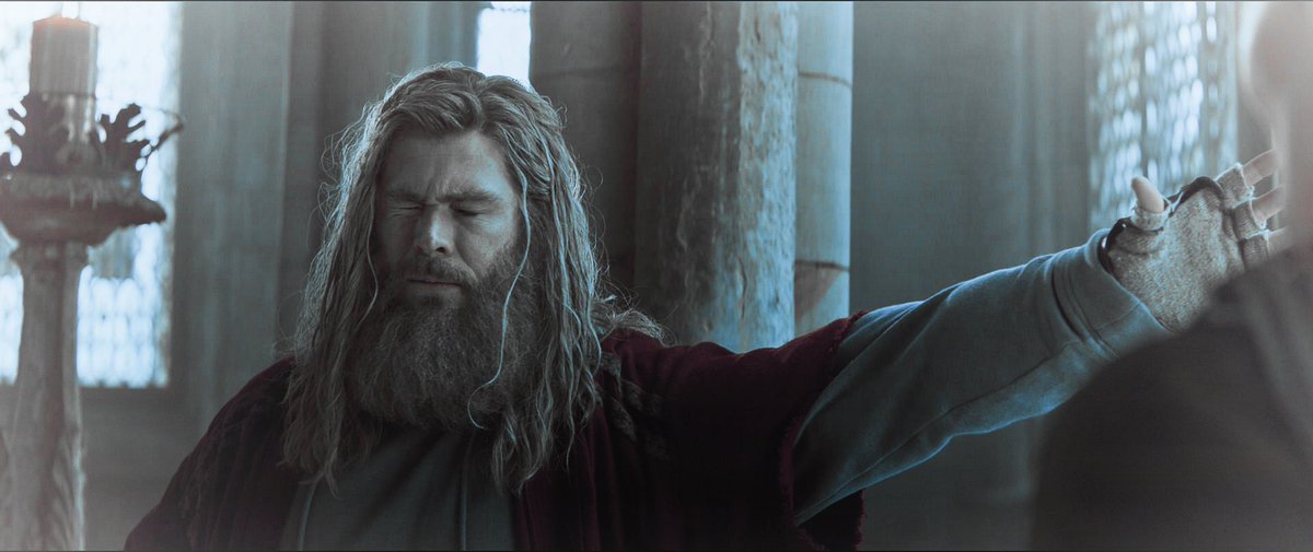 he had lost everything and now all he was left with hope ... Hope that he can make everything right [  #ChrisHemsworth |  #AvengersEndgame ]