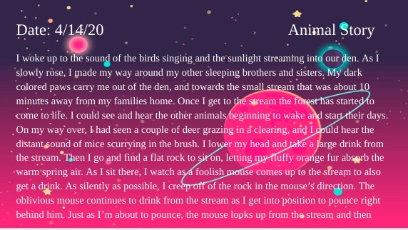 MrsTHinders's tweet photo. @WestoverParkJH on Tues. Ss had an option of writing prompts. Many chose to write about school@home while others chose to write a story from an animal’s point of view. #CISDRocks https://t.co/vSVlYoQw2r