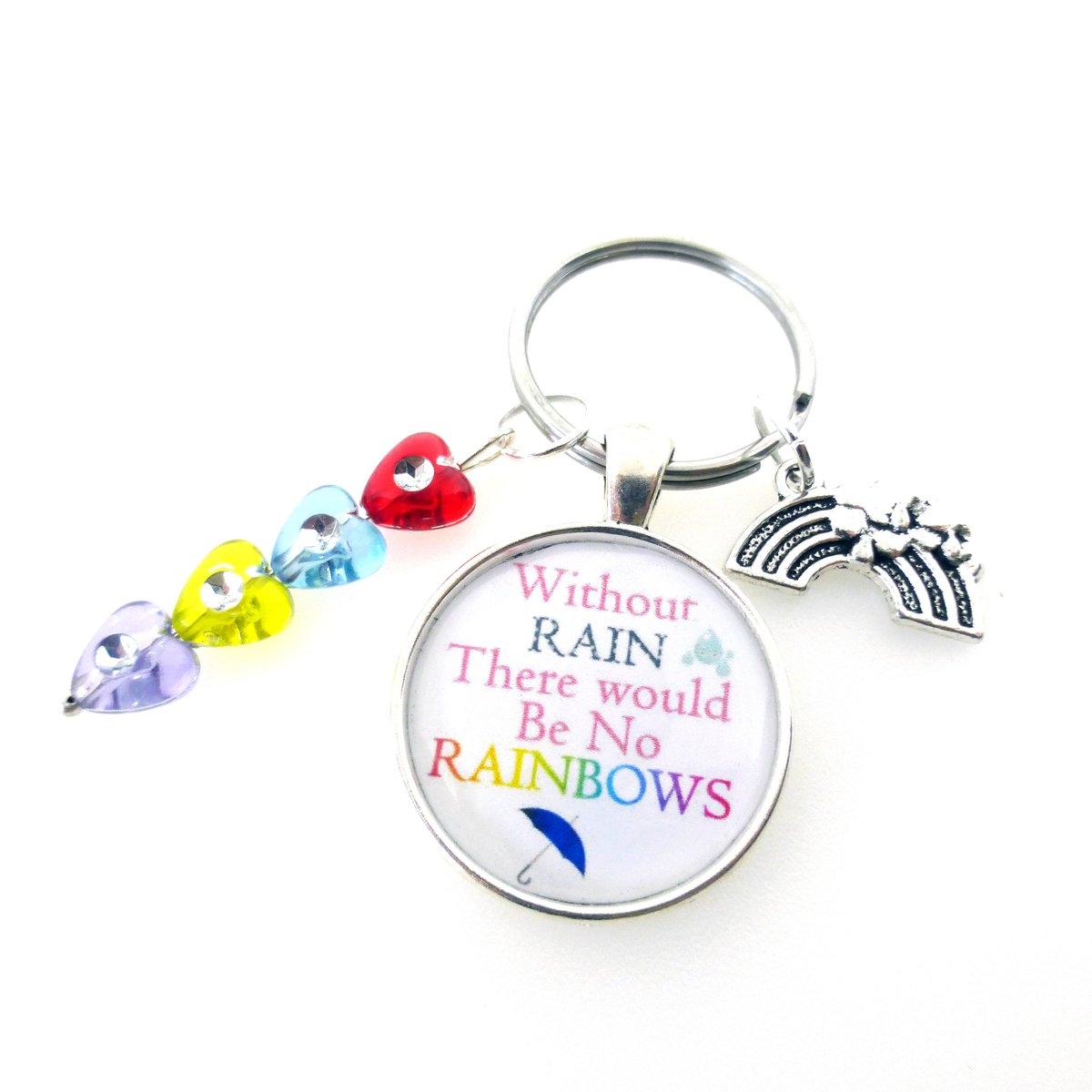 PyewacketsPlace's tweet photo. Cute and Colourful - Hope it brings a smile #Rainbows #staysafe  #rainbowkeyring #bffkeychain #bestfriendsgift #pyewacketsplace https://t.co/V9gA2YvCaL