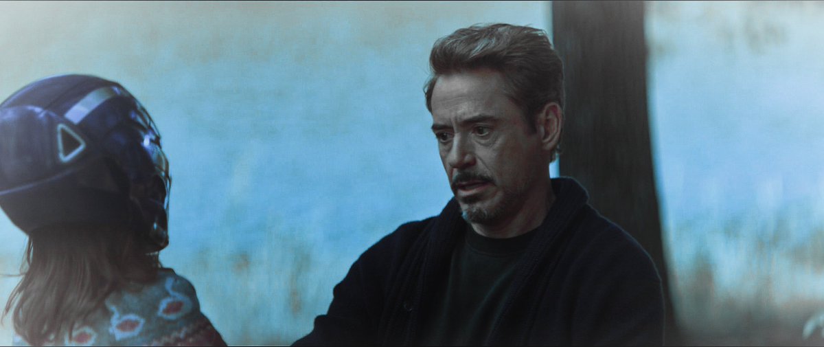 Tony Stark and his little world .. his little daughter for who he did not even think twice before sacrificing himself [ #RobertDowneyJr |  #AvengersEndgame ]