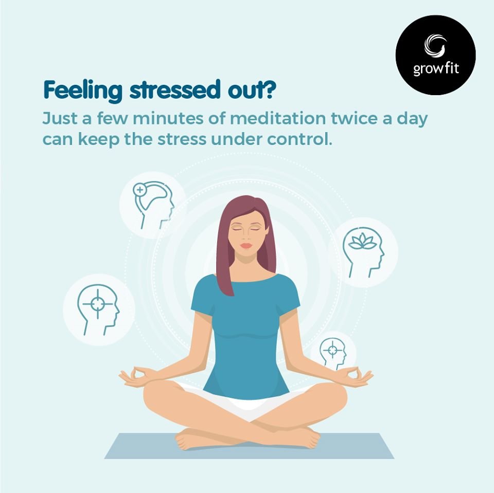 GetGrowFit's tweet photo. Stress causes the body to release #Cortisol - a stress hormone - which can be life-threatening if released in excess amounts. Practicing mindfulness and meditation can reverse the harm caused by stress.

#growfit #winatlife #stress #meditation #stress #meditation #workbalance https://t.co/wlYXyY0iRe