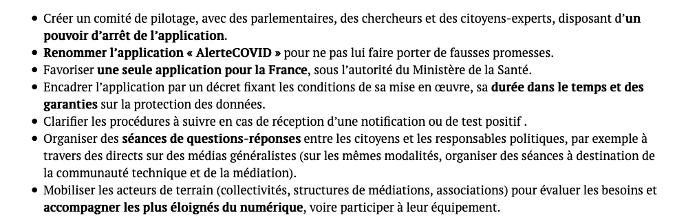 le Conseil national du numérique ( @CNNum ) rend un avis favorable sur l’application StopCOVID. 
Avec plusieurs recommandations : 
cnnumerique.fr/StopCOVID-Avis