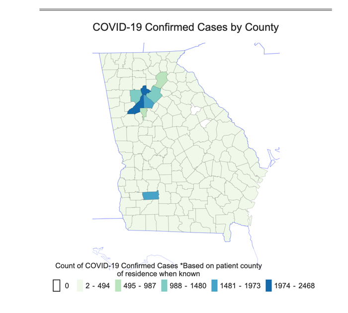 GwinnettDaily's tweet image. JUST IN:  Friday noon update: Georgia Department of Public Health releases latest coronavirus cases and death figures dlvr.it/RVNtxQ
