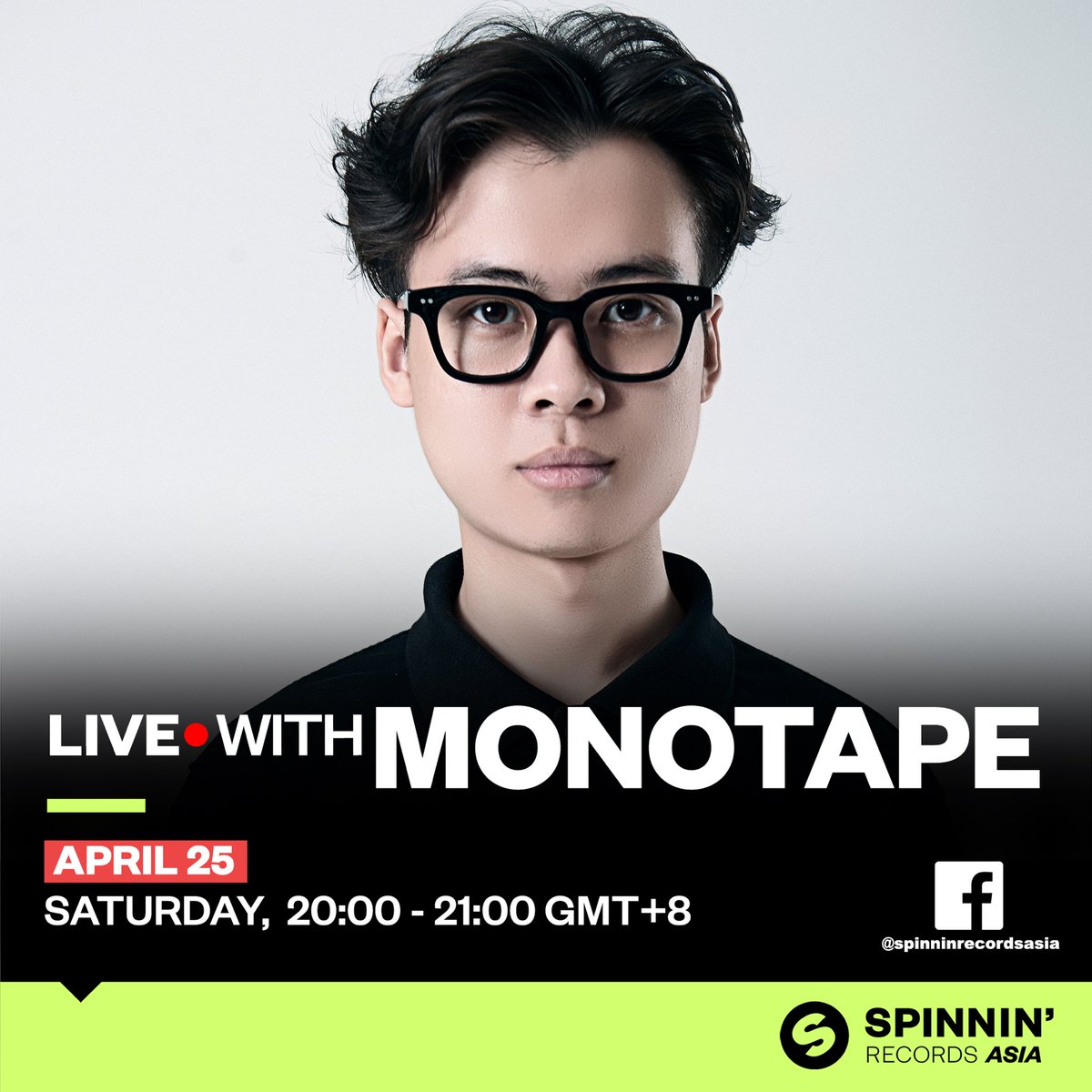 HotPandaMedia's tweet photo. @monotapevn will take-over @spinninasia Facebook Live this Saturday (25/4)!
Time: 19:00 - 20:00 (GMT+7)
Send him questions and join the stream! Watch his production in the studio / Q&amp;A 🤩

#monotape #VietnamRadio #SpinninRecords #LiveWith #SpinninRecordsAsia #WarnerMusicVietnam https://t.co/DmYmjlWOms