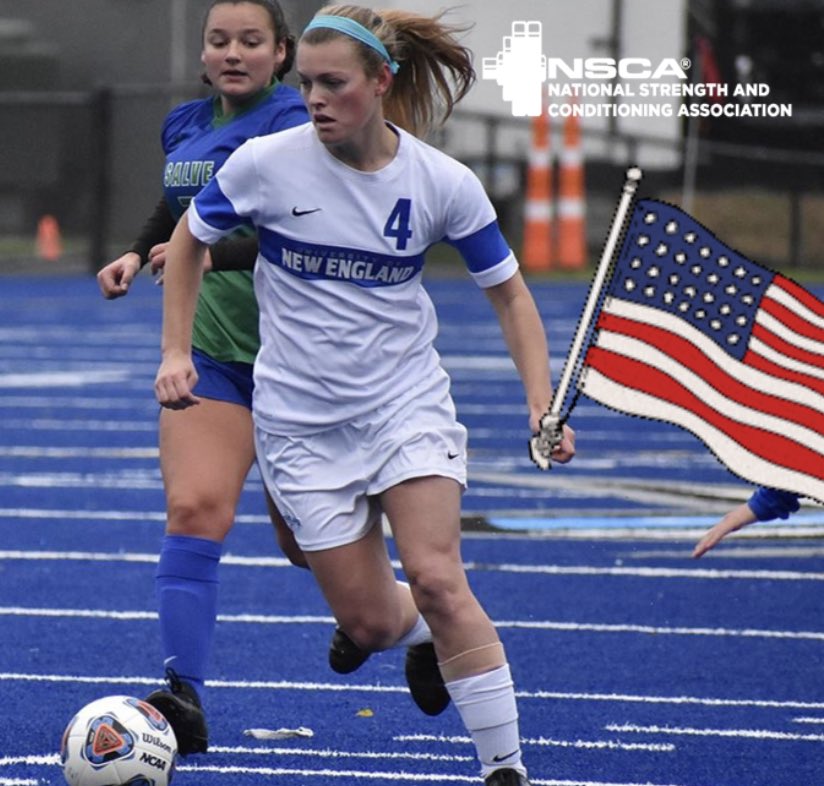 Katie Beaudoin <a href="/UNEwomensSoccer/">UNE Women's Soccer</a> <a href="/NSCA/">NSCA</a> All-American Strength &amp; Conditioning Athlete of the Year 
#LightningforLife⚡️