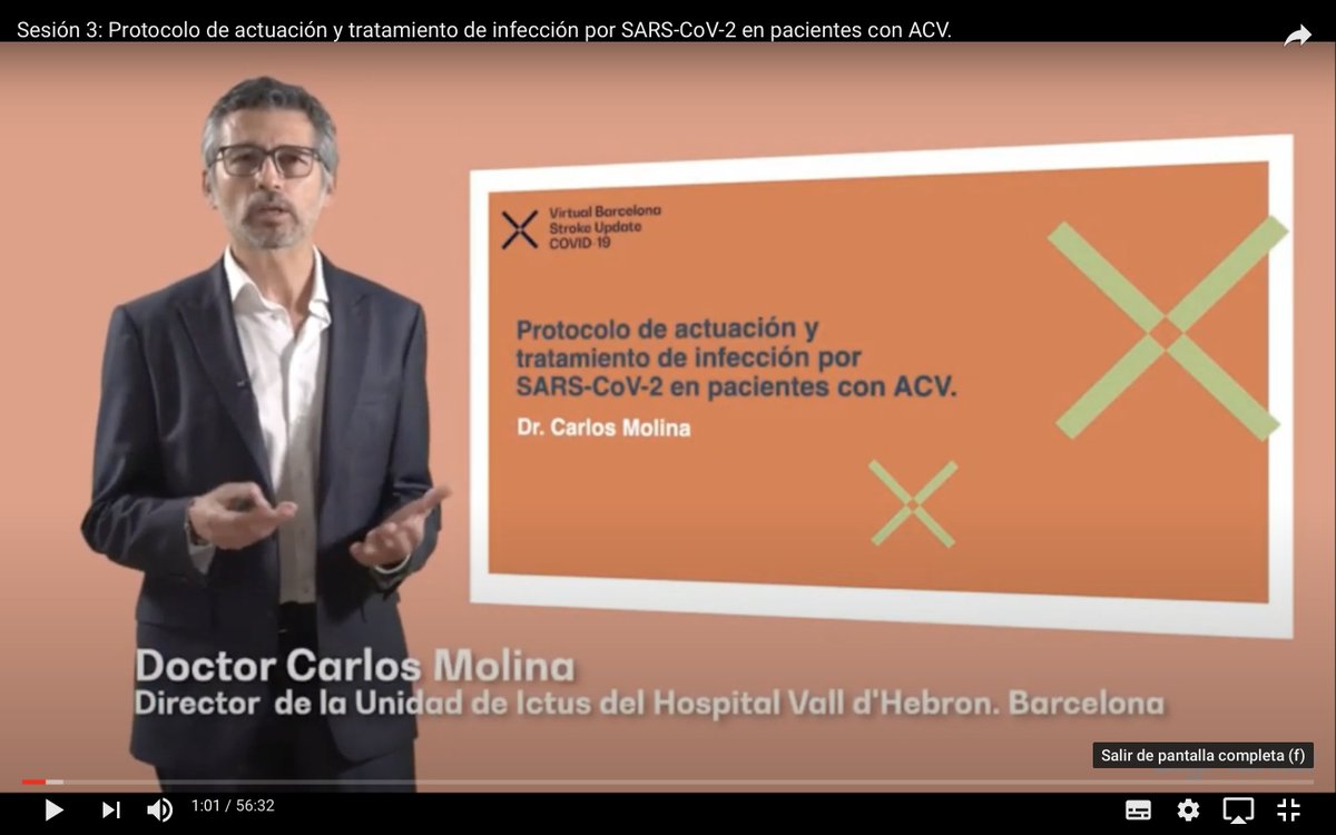 interneurona's tweet photo. En el Barcelona Stroke Update #Covid_19 el Dr @carlosmictusvh nos recuerda que en pctes con #ACxFA en tto c/ #DOAC debemos ajustar dosis (⬇️hasta 50%) x interacción vía #CYP3A4 y P-gp con muchos de los tto usados para #Covid_19 
👉https://t.co/IHsR7oB7wP
👉https://t.co/xSZyNF4GON https://t.co/rN64iVkRg7
