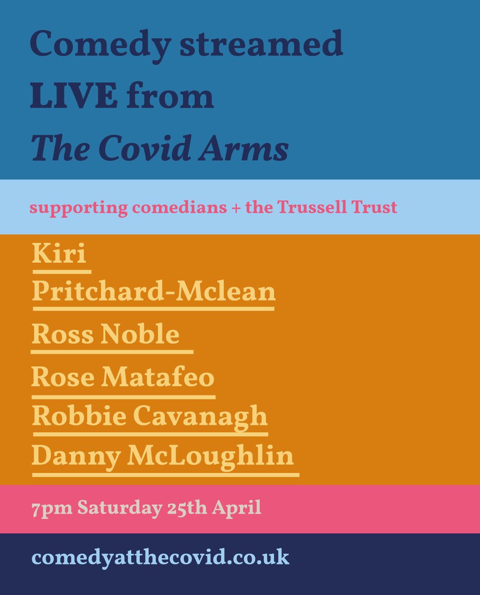 covid_comedy's tweet photo. Ever fancied the chance to sit on the front row and chat to one of your very favourite comedians? Our line-up this week is absolutely stellar, including @realrossnoble and @Rose_Matafeo. See you at the bar. https://t.co/GLBsQkbInI