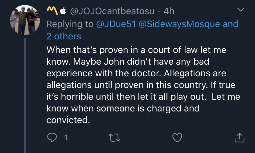 SpartanRyan's tweet photo. These are the same idiots who ran with Izzo and Dantonio being sexual assault enablers for years with no proof. Now that the same thing is happening to them, this is how they react. https://t.co/ccnwWTnhjV