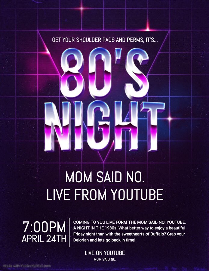 momsaidnoband's tweet photo. TONIGHT IS #CoronaCouchSessions 80’S NIGHT LOSERS🤘😎🤘 Click on the link below and set a reminder to jam to some of the TOP HITS of the 80’S at 7pm!!! https://t.co/HxAmLwUZNQ #disinfectant #StayHome #80s #momsaidno https://t.co/YU2HBgnKJ4