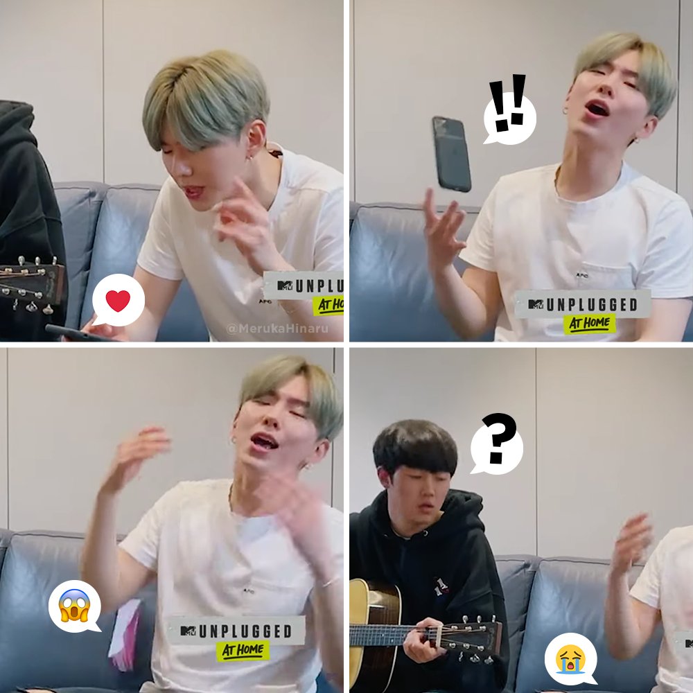 MerukaHinaru's tweet photo. Let's all pray for the phone's safety! haha I Loved both performances, but Kihyun's passion/phone throwing skills were the highlight β€οΈ Stay safe everyone!
#MTVUnpluggedAtHome #JuntosADistancia #monstax #kihyun @OfficialMonstaX #ripphone https://t.co/A3WuYevR2L