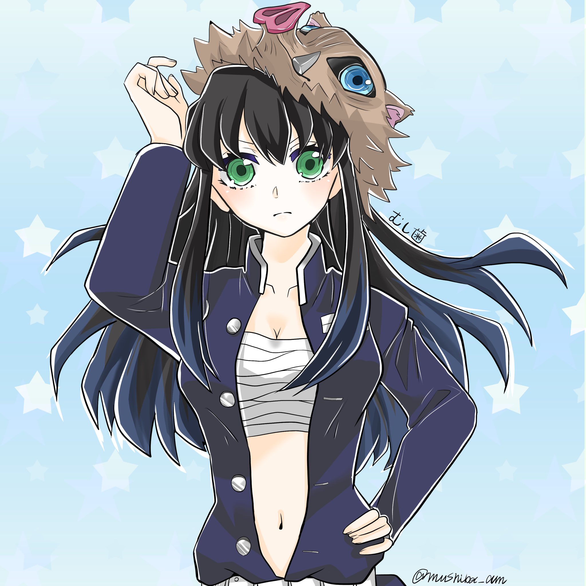 むし歯あい Mushiba Ai デジタル練習中 伊之助の女の子バージョン イラスト Kimetunoyaiba Kimetsunoyaiba 嘴平伊之助 嘴平伊之助誕生祭 鬼滅の刃 鬼滅の刃イラスト 嘴平伊之助イラスト アイビスペイント Hashibirainosuke 描いてみた