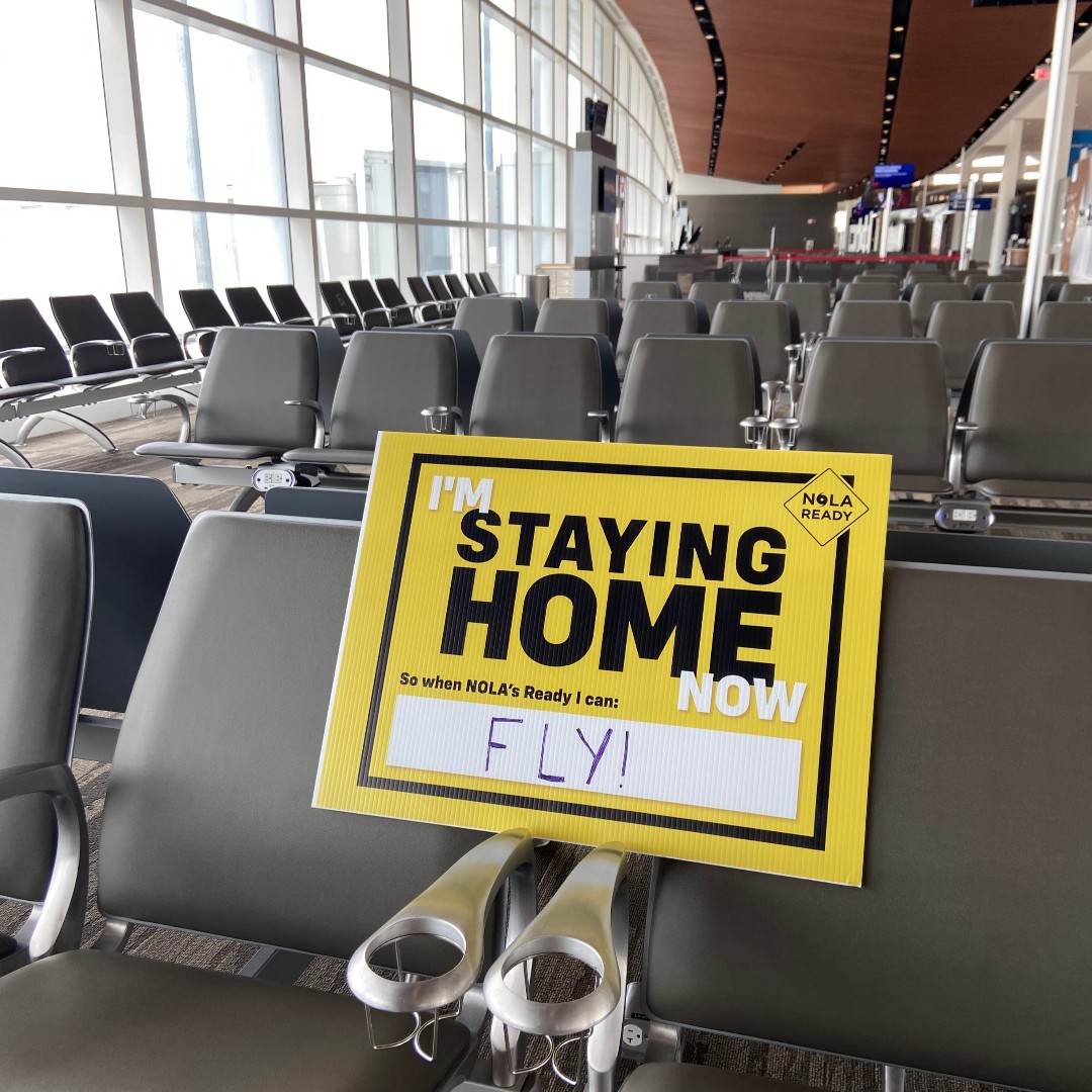 flyneworleans's tweet photo. We are missing you all terribly, but it’s important to #StayHome now so we can get back to the things we love most! #HomeforNOLA #COVIDNOLA @CityOfNOLA @nolaready @mayorcantrell https://t.co/UBwzYPlUrk