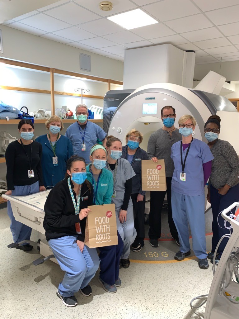 MGHImaging's tweet photo. Our wonderful group of MRI techs taking a highly deserved @b_good_ break! Thank you #RadTechs. We're so grateful for all you do for our patients. #MGHRadResponse https://t.co/7gkQXK8Qmc