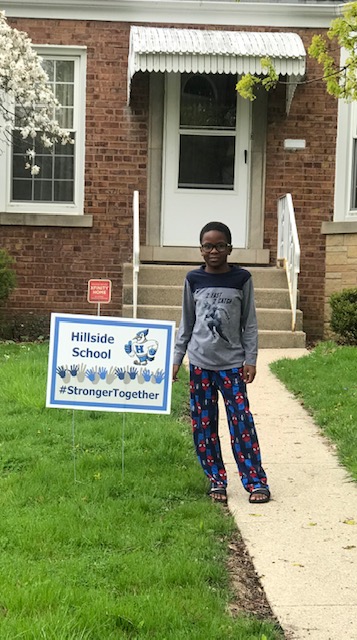 CurriculumD93's tweet photo. Taking signs to our students!  We miss you and can't wait to see you again!  #StrongerTogether  #bluejayprideD93 https://t.co/dofCt5AbQO