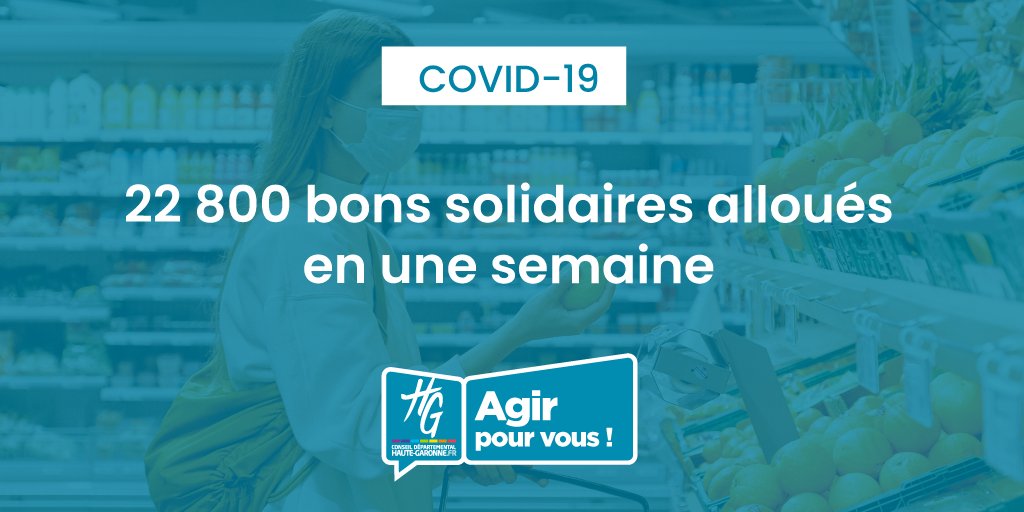 GeorgesMeric's tweet photo. Depuis le 16/04, @HauteGaronne a alloué 22 800 bons solidaires pour les plus fragiles. 21 700 familles seront aidées au titre de la restauration scolaire de leur enfant au collège. 1100 bons solidaires ont été allouées à des personnes en situation de précarité. #Covid_19 https://t.co/PNCvemK8qy