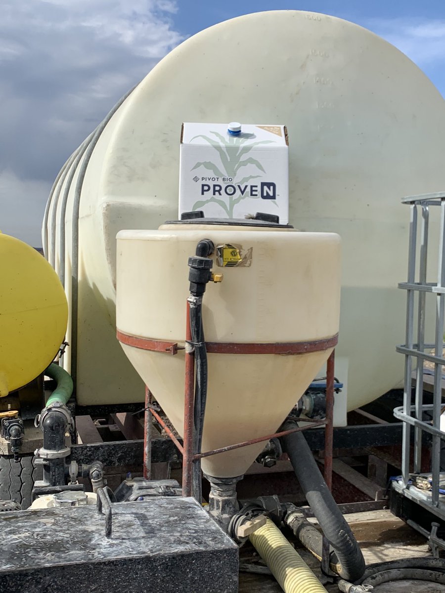 Products like ⁦<a href="/pivotbio/">Pivot Bio</a>⁩ ProveN are helping us be more sustainable! Instead of using 100% synthetic fertilizer we’re able to utilize more atmospheric nitrogen to feed our corn. #plant2020