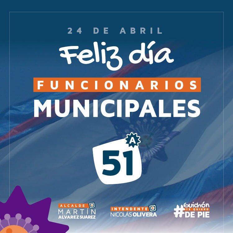 lpguichon's tweet photo. Muy feliz día a los Municipales. 
Gracias por su trabajo día a día. 
A Guichon lo construimos entre todos! 
#GuichonTeQuieroDePie https://t.co/NzybNOMm3p