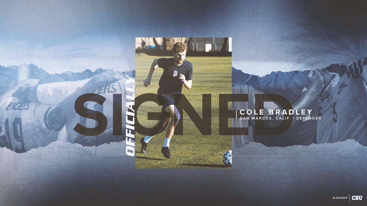 CBUmsoccer's tweet photo. ✍️SIGNED✍️

Cole Bradley | Defender | San Marcos, Calif. 

#LanceUp⚔️ https://t.co/nkmqWRdFVc