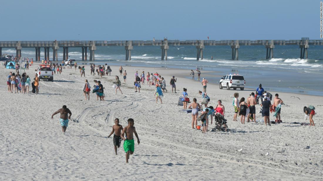 cnnbrk's tweet image. At least two Florida counties announce plans to reopen their beaches during the Covid-19 pandemic cnn.it/2VUGCaz