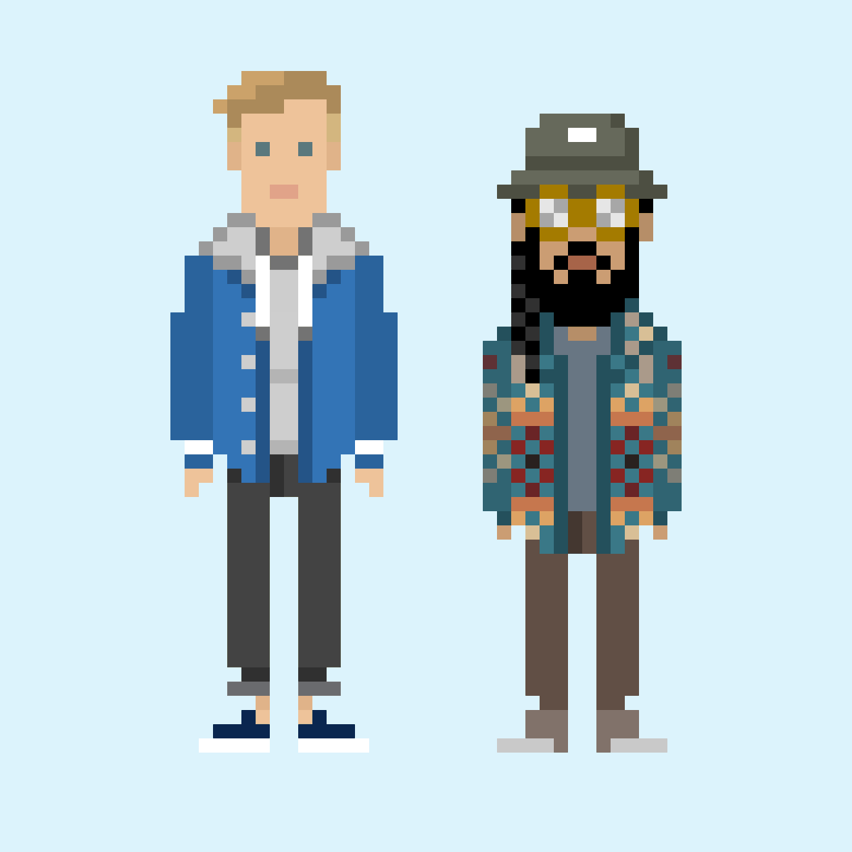AlexAlleshater's tweet photo. Pixel art of Ivan Ave & Mndsgn
#ivanave #mutualintentions #mndsgn #pixelart #8bit #8bitart #pixel https://t.co/iX4Qv8rocV