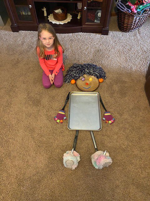 PreKCubs's tweet photo. Hangout session with the afternoon class today was a success! We enjoyed making Mat Man out of items around the house! Thanks for joining us Mrs. Hershberger! #usd379 #bettertogether #Lincoln379 https://t.co/sokzrPylDW