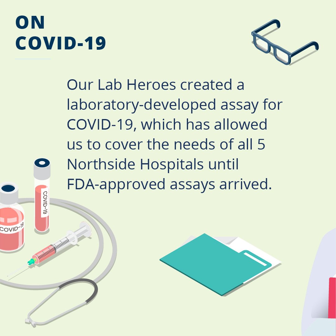 NorthsideCareer's tweet photo. It’s Medical Laboratory Professionals Week, so we are going behind the scenes to learn more about this crucial function at Northside! #LabWeek #LabWeek2020 #MedLabWeek #ASCPlabweek20 #NorthsideFamily @ASCP_Chicago https://t.co/V7uX04GzT8