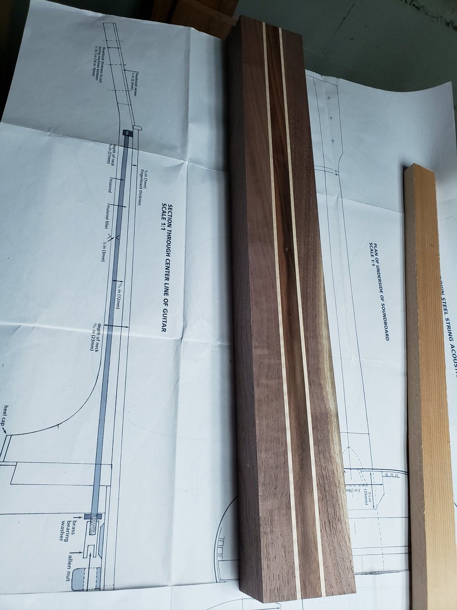 Coming soon  000 style guitar,  cherry back and sides, walnut/curly maple neck