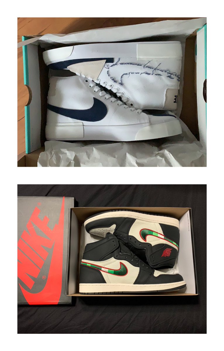JohnnYTioco's tweet image. 🚨🚨🚨GIVEAWAY🚨🚨🚨

PT. 2 w/ the bro @Her_Ral_Dough 
Winner picked Sunday 4/26

Prizes:
Nike SB Zoom Blazer sz9 &amp;amp;
AJ 1 Sports Illustrated sz11

2 winners! 1st place gets first pick👌🏽

Rules:
Follow: @Her_Ral_Dough and @JohnnYTioco
 LIKE &amp;amp; RT
Tag as many friends as you want!!💯