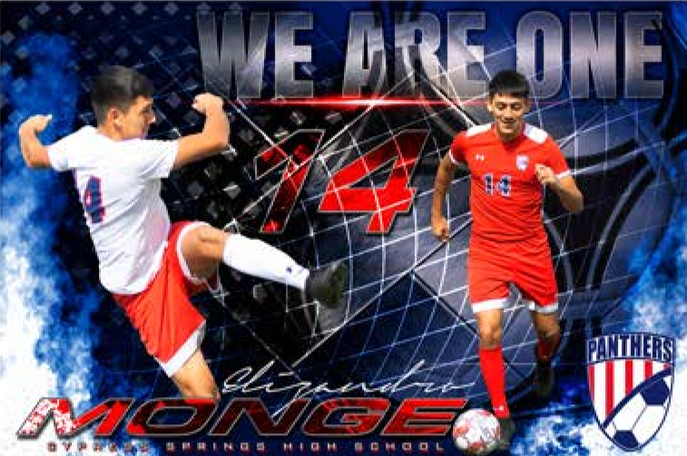 CySpringsSoccer's tweet photo. Senior Spotlight, Defender, #14 Elizandro Monge (@ElizandroMangoe). Monge is consistent in the classroom and on the field with a world class work ethic. We are thankful for your commitment and we wish you success in your future! #WeAreOne #F3 #BuiltfortheBattle @CySpringsHS https://t.co/WYNw9yQCg4